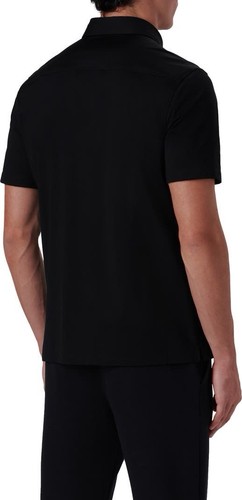 BUGATCHI OoohCotton SHORT SLEEVE BUTTON UP SHIRT 92% COTTON BLACK SIZE XL NWOT - Picture 3 of 4