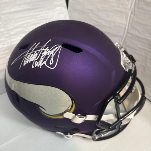 Adrian Peterson Autographed Full Size Vikings Replica Helmet (Beckett COA)