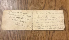 1886 Small Notebook With Handwritten Notes Drawings Poem Ohio Antique *READ*