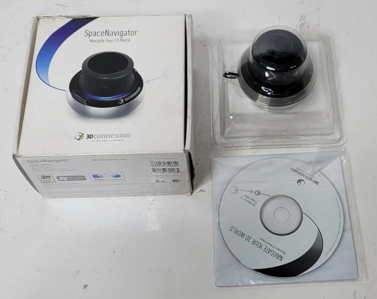 3Dconnexion 3D Space Nagvigator Digital 3D Mouse Black/Silver 3DX-700028 - Image 3 of 3