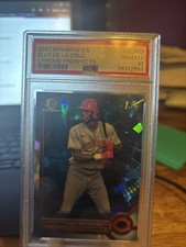 2022 Bowman Chrome Sapphire Elly De La Cruz 1st Prospect #BCP-50 PSA 10 Reds