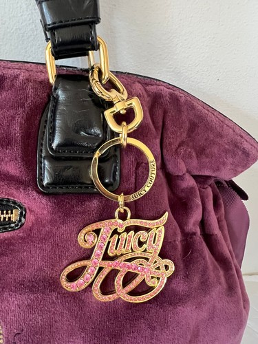 Y2K JUICY COUTURE VELOUR CLOTH EMBROIDERED OVERSIZED SATCHEL BAG - Picture 4 of 11