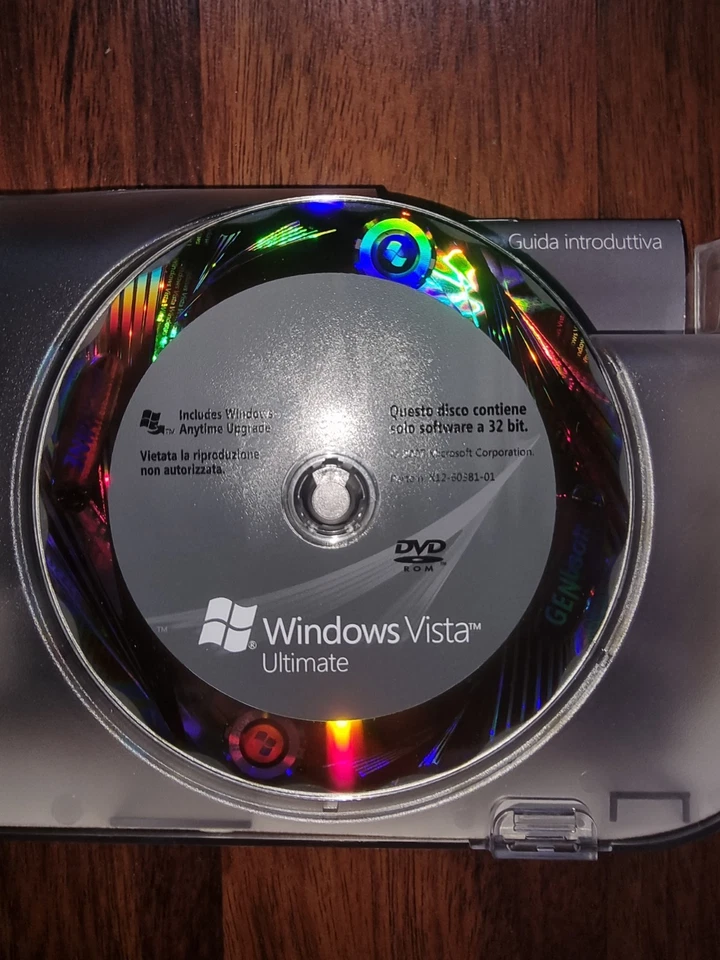 Microsoft Windows Vista Ultimate DVD ITALIANO/ITALIAN 32/64 BITS - Imagen 4 de 4