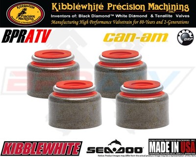 Can Am BRP DS450 DS 450 Kibblewhite RED Viton Valve Stem Guide Seals Seal 4 Four