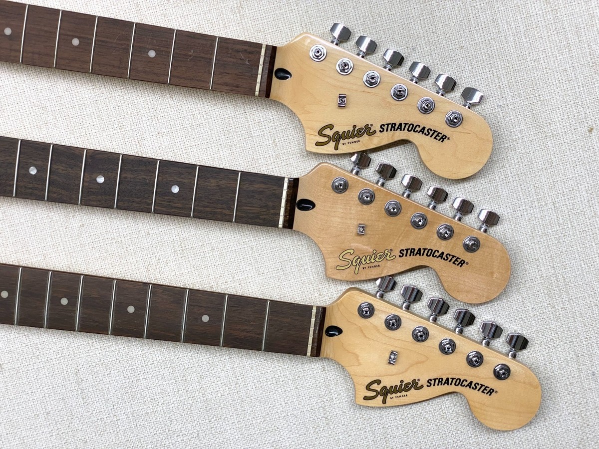 3-Pack Fender Squier Strat 70's Style LARGE HEADSTOCK Neck