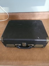 RETROLIFE Vintage Suitcase Turntable Bluetooth, AUX R609 Black NOT TESTED