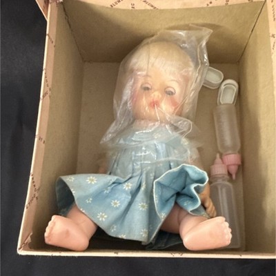 Dolls by Blumberg Baby Doll: Blonde Hair, Light Complexion, Bottle, Pacifier, B 