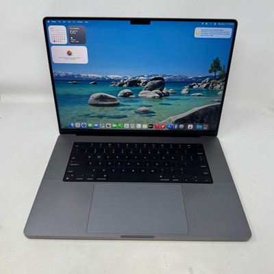 2021 Apple MacBook Pro 16'' M1 Max 24C GPU 3.2GHz 32GB RAM 1TB SSD A2485