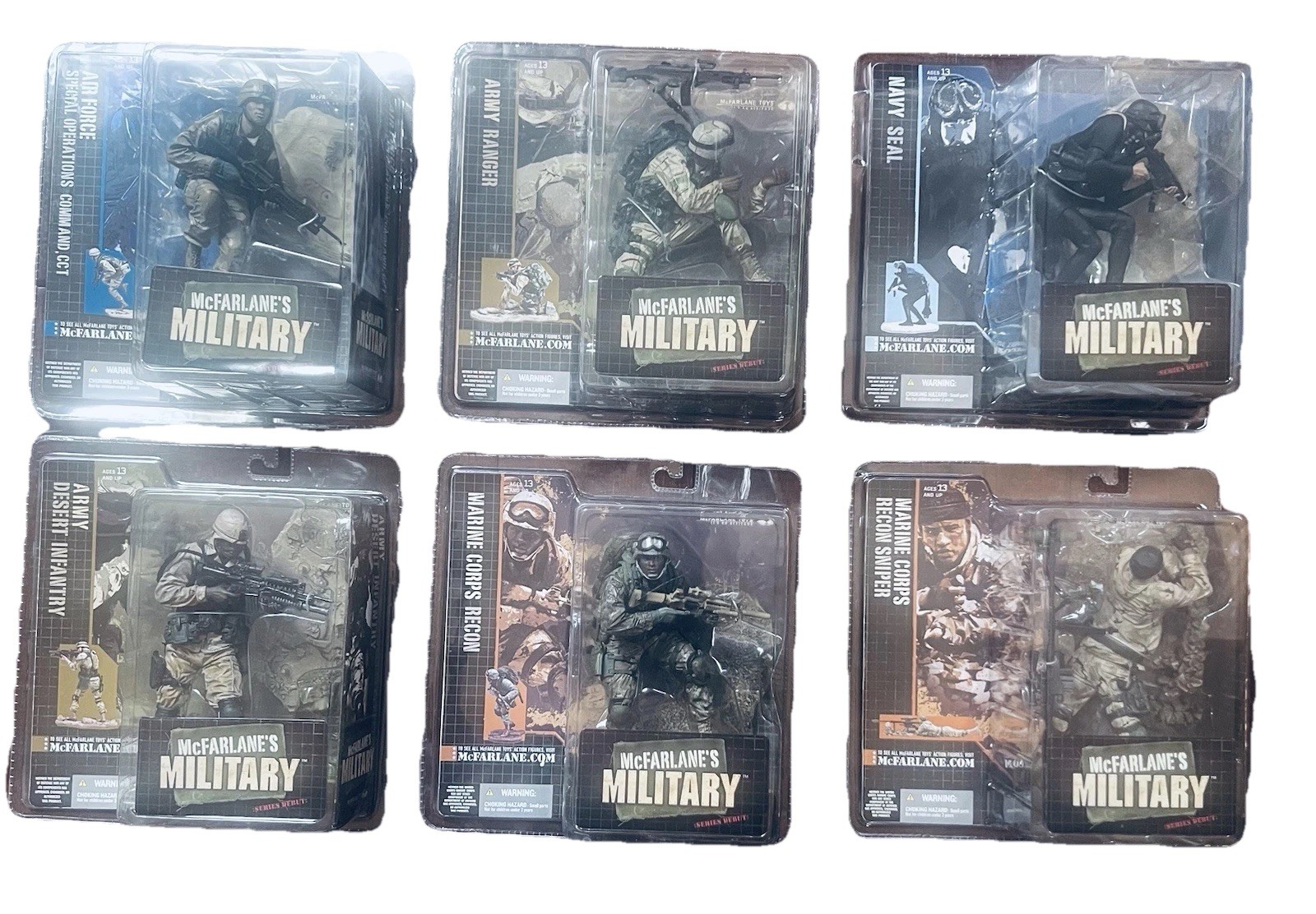 Complete Set Of 2005 McFarlane&rsquo;s Military Series Debut-NEW