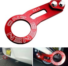 Rear Tow Towing Hook for Universal Car, JDM Bumper Quick Release Auto Red