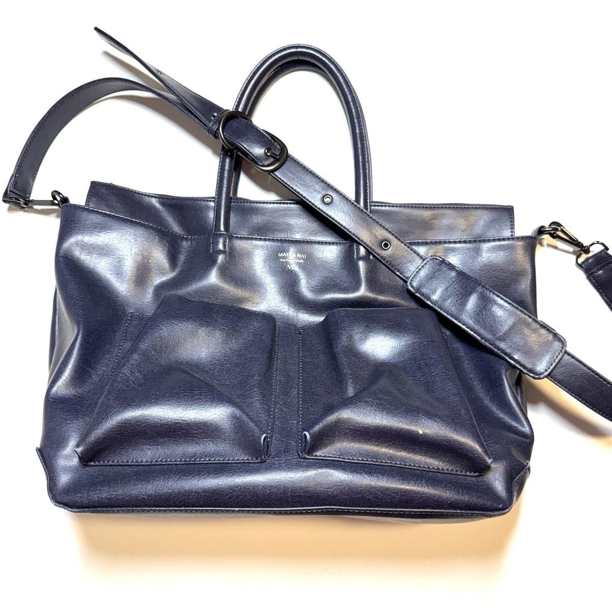 MATT & NAT Faux Leather Exterior Blue Bags & Handbags for  display picture 2