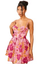 #160 Pretty Little Thing Floral Mini Dress Size 6