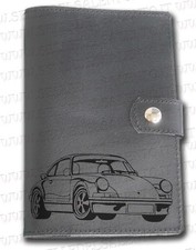 Portadocumenti portalibretto pelle auto Porsche 911 Carrera RS libro Leather