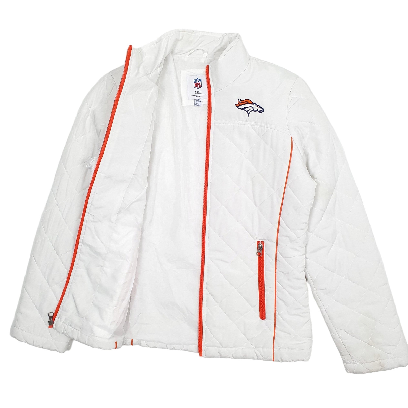 NFL Puffer Jacket Coat Insulated Denver Broncos Womens S image 2