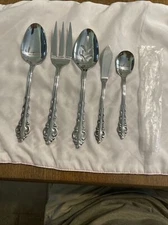 Rogers Co MELODY Serving Pieces Lot Stainless Silverware Flatware Korea 5 Pcs