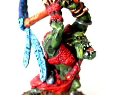 A3 WARHAMMER AOS ORRUK WARCLANS ARMY - ORC SHAMAN PAINTED METAL MODEL - Picture 3 of 3