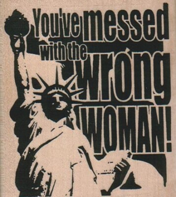 You've Messed With 2 3/4 x 3'' Rubber Stamp, Structures Stamp, Destinations