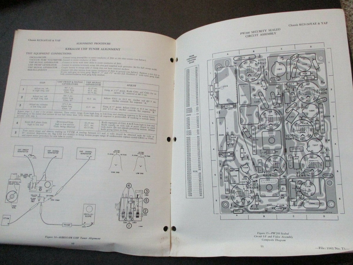 RCA Victor Television Service Data 1962 No. T1 manual | eBay RCA Victor Television Service Data 1962 No. T1 manual | eBay