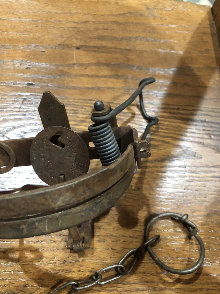 Oneida Victor #1 Stop Loss Long Spring Trap Cabin Lodge - Image 2 of 4