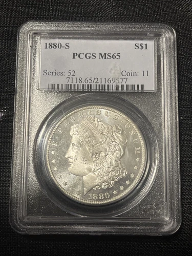 1880-S PCGS MS65 MORGAN SILVER $