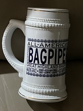 All-American Scottish Bagpiper Stein/mug- Great For Someone Who Plays Them- HTF