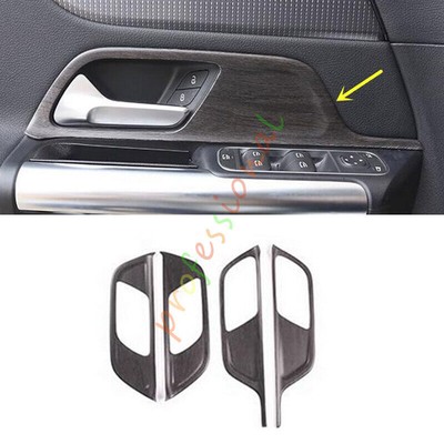 4pcs Fit For Mercedes GLB 2019 2012-2023 Oak Tree Grain Inner Door Handle Trim