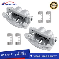 Pair Front Disc Brake Calipers w/ Brackets For 2005-2008 Ford F150 MARK LT
