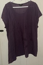 Simply Vera Vera wang Asymmetrical Hem Tunic Top Wine Size 2X