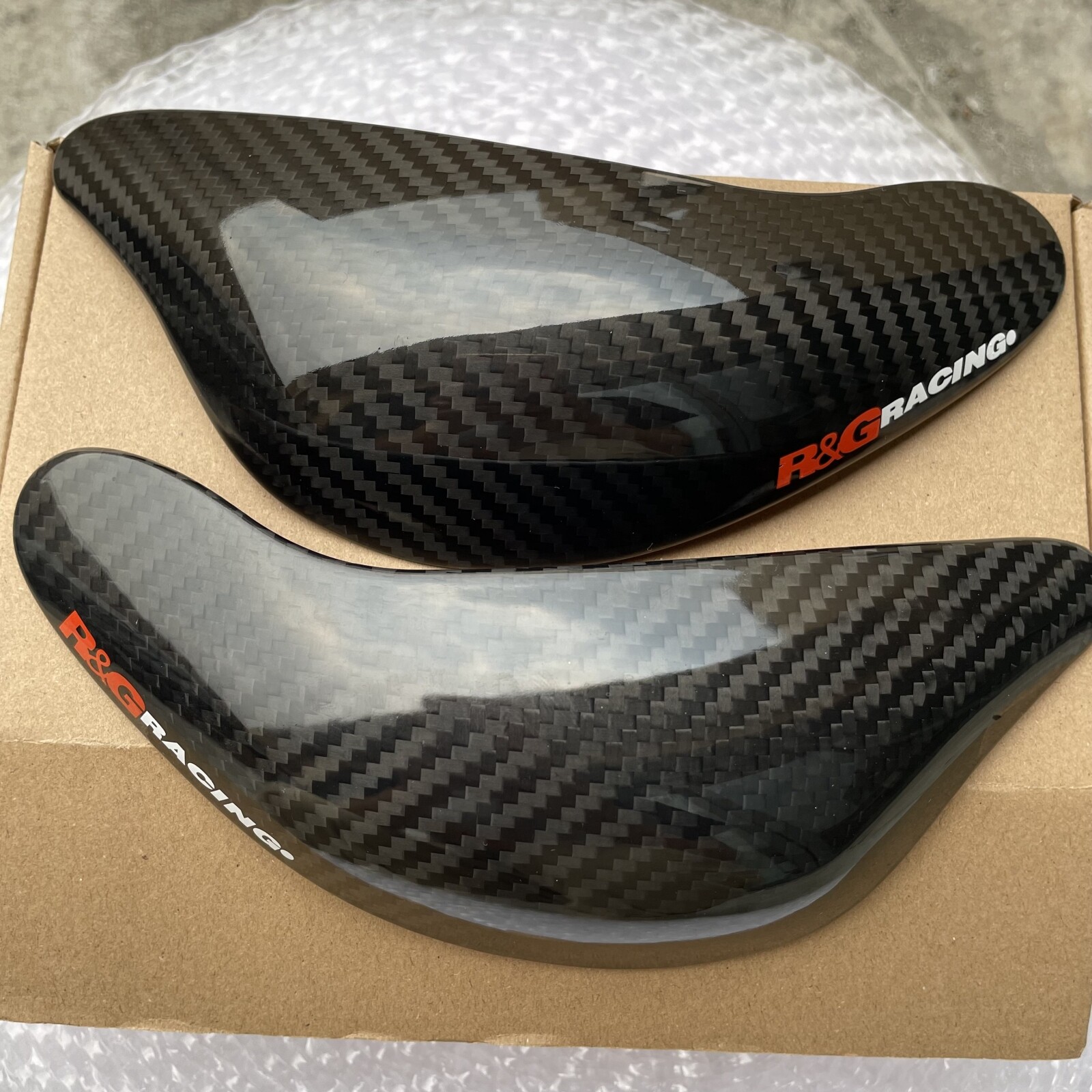 For Kawasaki ZX6R ZX-10R 19-24 Real carbon fiber fuel tank guard slider Cover 