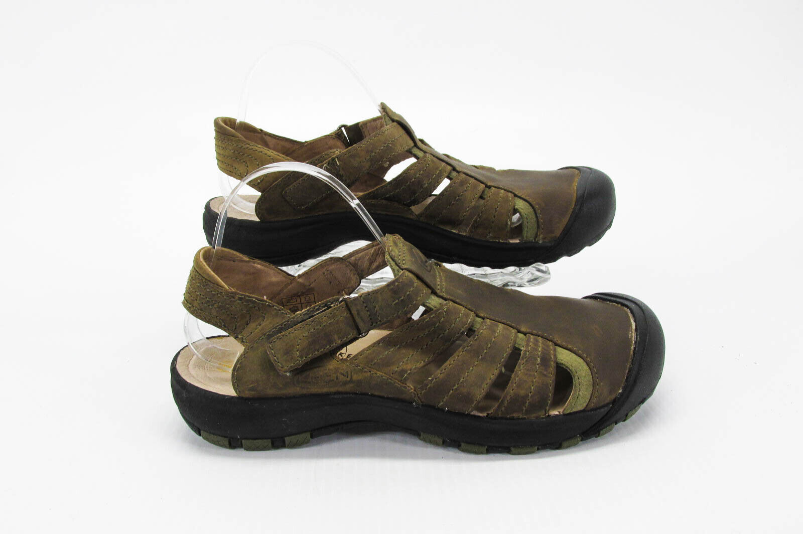 Scarpe sandalo uomo Keen taglia 10M marrone atletico impermeabile sport usate vq