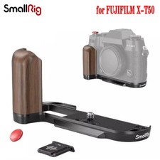 SmallRig X-T50 L-Shape Mount Plate With Wooden Handle Grip for FUJIFILM X-T50