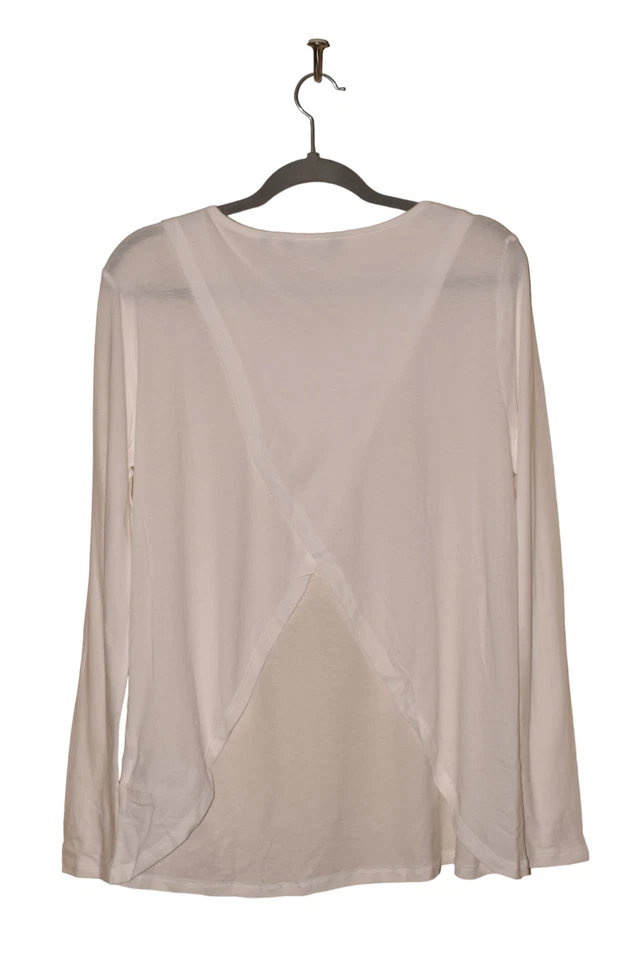 SOULGANI ACTIVE новый $40 California любовь длинным рукавом Топ открытый назад белый средний - Изображение 2 из 3