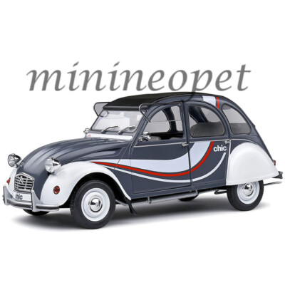 SOLIDO S1805023 1982 CITROEN 2CV6 CHIC 1/18 DIECAST MODEL CAR GREY