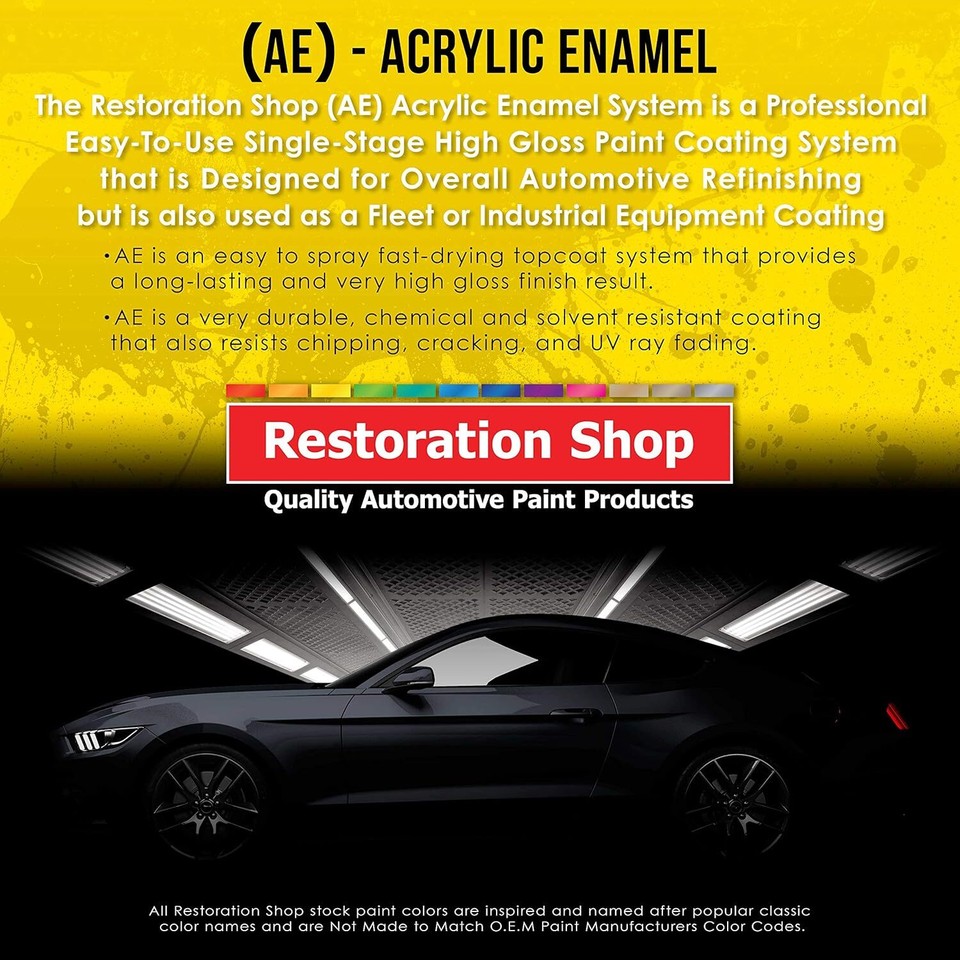  Speed Blue Acrylic Enamel Auto Paint Complete Quart Paint Kit