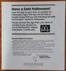VINTAGE 1989 McDONALD'S "WHO FRAMED ROGER RABBIT" HALLOWEEN PROMOTIONAL SIGN — photo 2