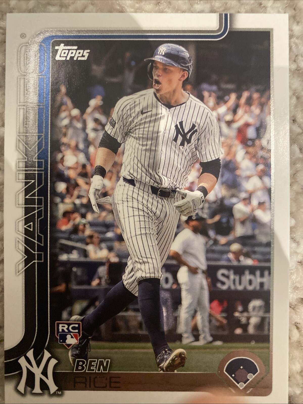 2025 Topps Series 1 Ben Rice #337 - Yankees Rookie MLB