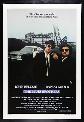 THE BLUES BROTHERS 😎 CineMasterpieces 1980 ORIGINAL VINTAGE MOVIE