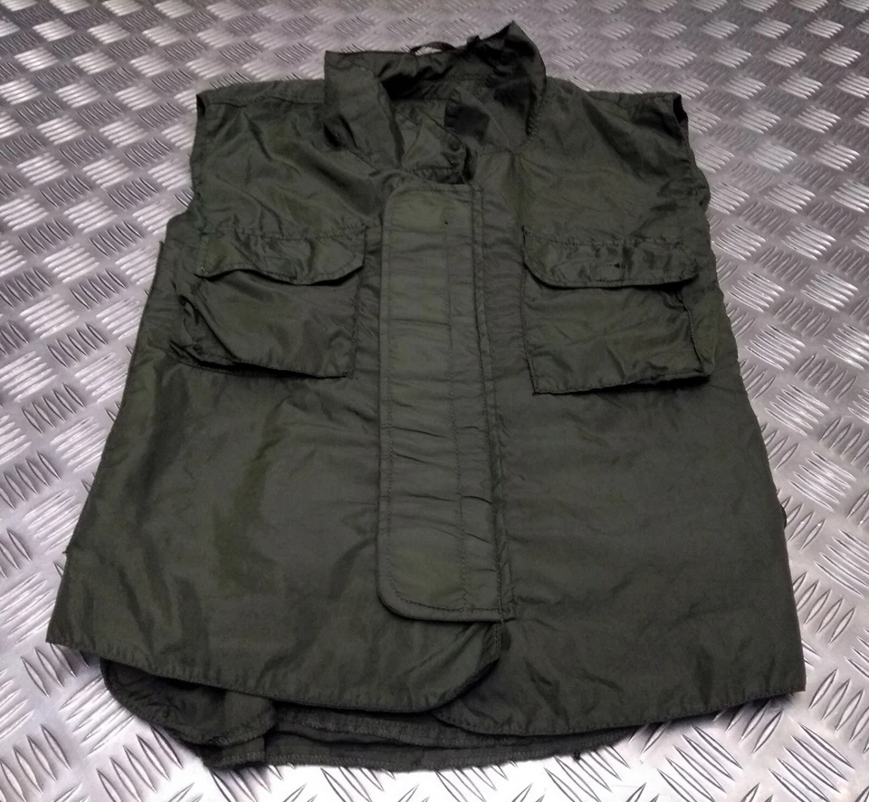 Genuine Military Issue 1980's IDF Flak Vest Cover Overdyed OD Green Airsoft - Image 3 of 4