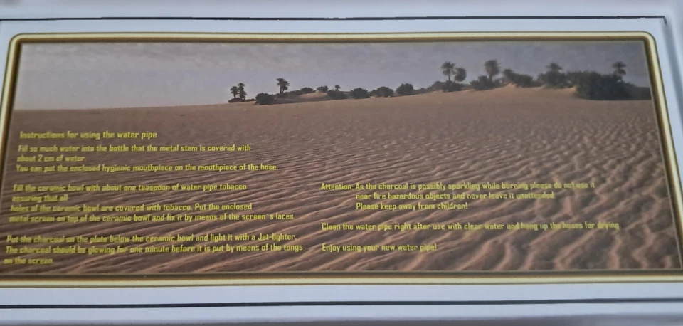 Shisha "Doha" schwarz 2er/30cm 2 Schläuche, mit Zange - Bild 2 von 4