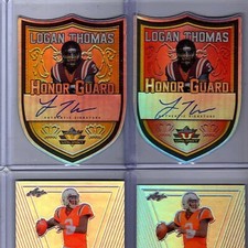 2014 Leaf Metal Logan Thomas Valiant Honor Guard Orange Auto 5/25 TE Washington