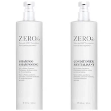 2 ZERO/0 Shampoo & Conditioner Naturally KIND Formulation For All Hair Large Sz