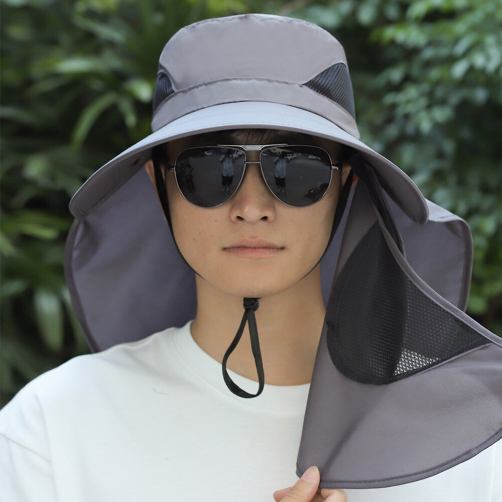 APL Cappello con visiera unisex collare protezione UV ampia tesa maschera outdoor cappello estivo* 