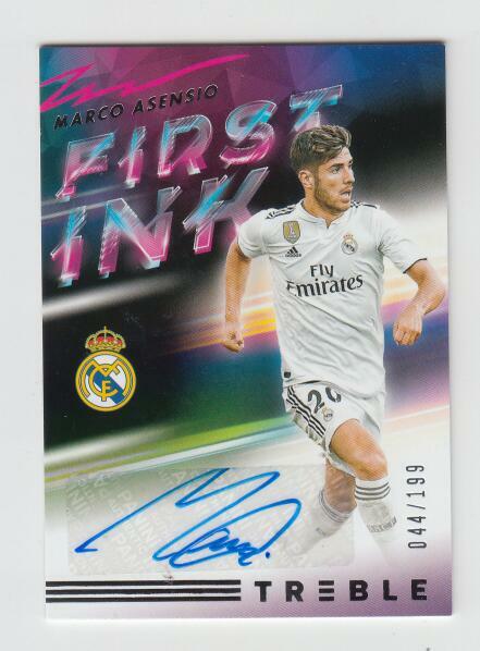 2018-19 Panini Treble Soccer Autograph Auto Card : Marco Asensio