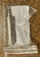 RCA AH203 1/4 Inch Female Jack to 3.5mm Male Plug Audio Adapter Stereo Silver