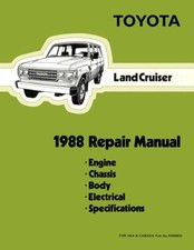 1988 Toyota Land Cruiser Shop Service Repair Manual