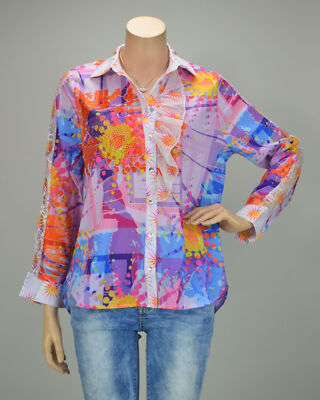 MISSY Oversize Bluse ''Crazy Points'' - Strass & Glitzer - Summer-Musthave - NEU