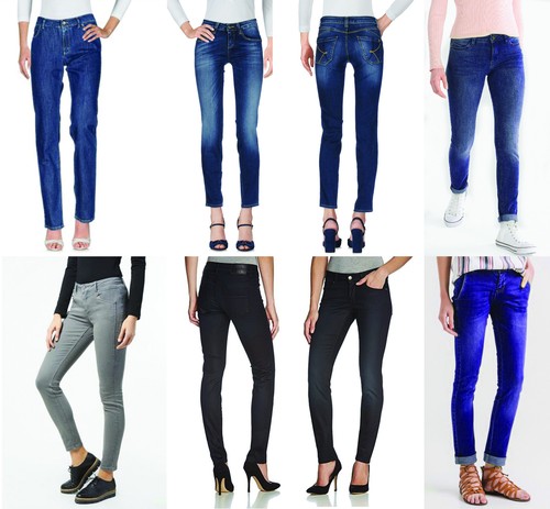 JEANS DONNA DENIM PANTALONI ELASTICIZZATI SKINNY SLIM FIT ADERENTI VARI  MODELLI | eBay