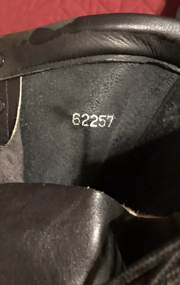 Vintage 1985 RO Search Military Combat Boots Mens Sz 9R Black Leather