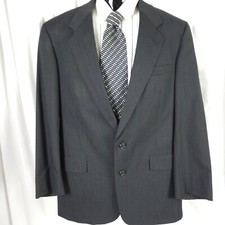 Austin Reed Men's 40R Charcoal Stripe Virgin Wool Sport Coat Blazer