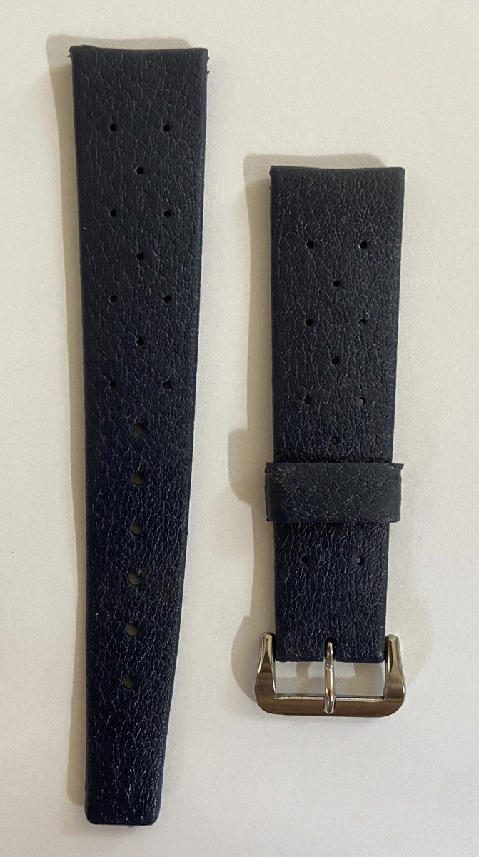 Bracelet De Montre Vintage Tropic Star - Bleu, 16 Mm, Plastique, Style Sport